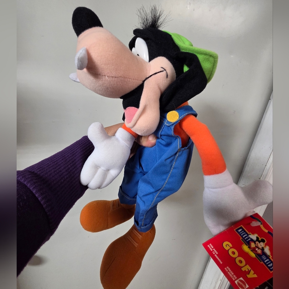 Disney Goofy Plush Toy - Black, Blue, Orange